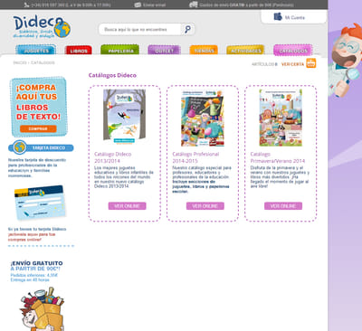 Programación web ecommerce Dideco - Creación de Sitios Web