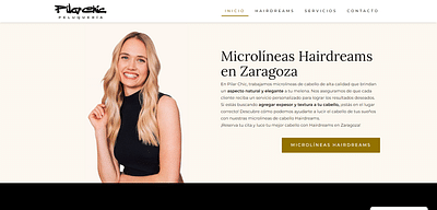 Desarrollo Web Peluquería Pilar Chic - Webseitengestaltung