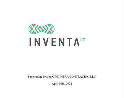 Penetration Test for a Contracting Company - Cyber Security