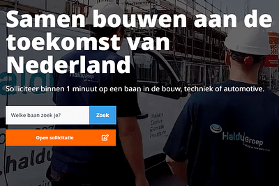 Haldu Groep | Sollicitaties & Traffic | RO&SK&PL - Digital Strategy
