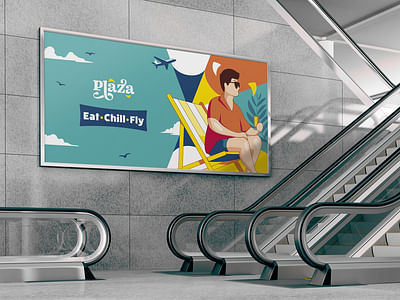International airport foodcourt's branding - Image de marque & branding