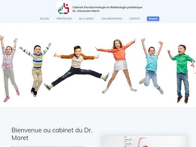 Endoped - Cabinet pédiatrique - Création de site internet