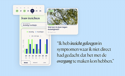 Grip en begrip voor menopauze app - Web analytics / Big data