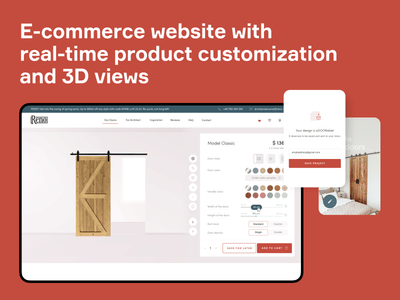 E-commerce web development for a door manufacturer - Website Creation