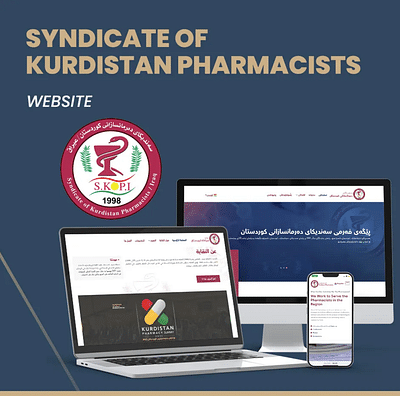 Website For Syndicate Of Kurdistan Pharmacists - Creazione di siti web