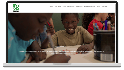 SITE WEB 'AMINAMEANSSAFE.EU'. - Website Creatie