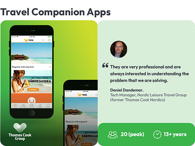 Travel Companion App to enhance Clients' Journeys - Mobile App
