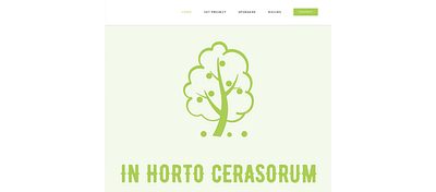 WEBSITE - IN HORTO CERASORUM - Website Creation