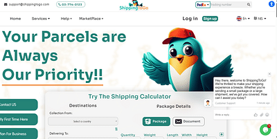 shipping to go ecom - Software Development