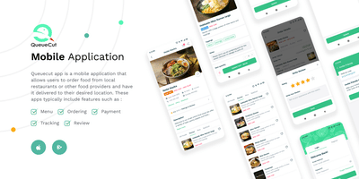 QueueCut|Online Food Ordering App - Application mobile