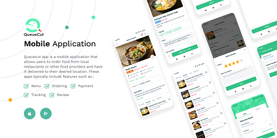 QueueCut|Online Food Ordering App - Mobile App