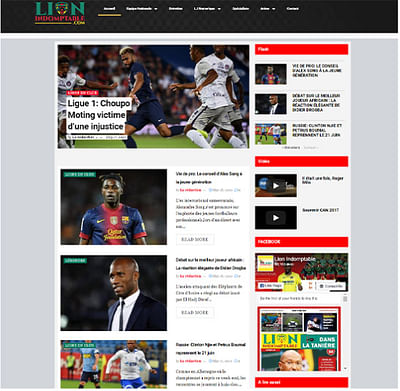 Football Website Development - Website Creatie