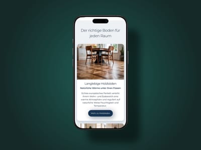 Moderne Webseite für Handwerksbetrieb – Fennerboden Zürich - Website Creation