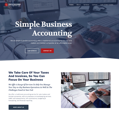 Website For Accounting Firm in Leeds - Creazione di siti web