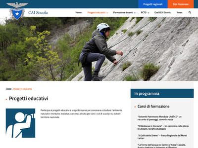 Restyling del sito WordPress CAI Scuola per la didattica digitale - E-Mail Marketing