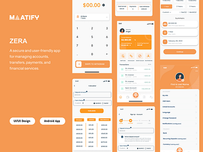Zera – Modernized UI/UX for Mobile Banking - Mobile App