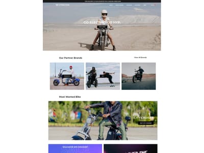 HypMotors Electric Bike Store - Website Creatie