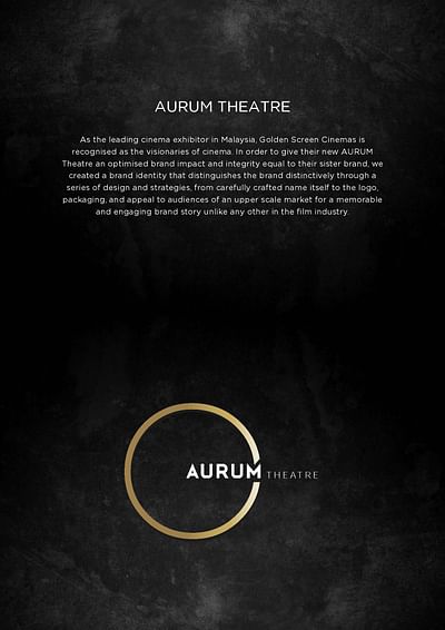 Aurum Theatre Branding - Branding & Positioning