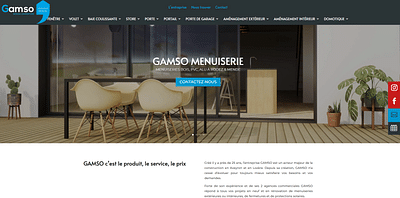 GAMSO Menuiseries Univertures - Publicité en ligne