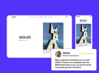 Gold B/24 website - Usabilidad (UX/UI)