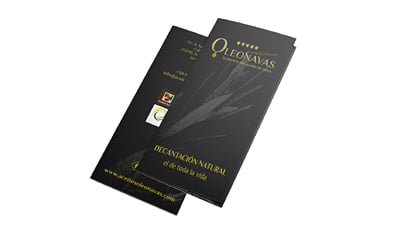 Diseño de tríptico promocional ACEITES OLEONAVAS - Redes Sociales