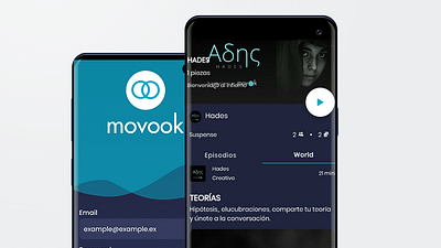 Aplicación móvil movook - Application mobile