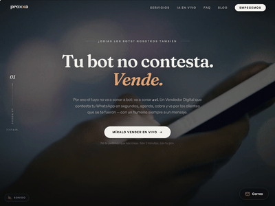 proxxa.mx — sitio propio con narrativa cinematográfica - Website Creation