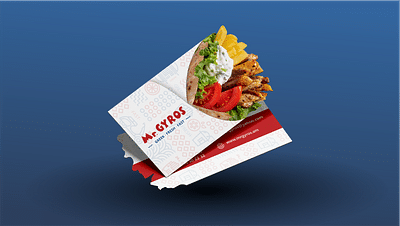 Design of advertising materials for Mr. GYROS - Advertising