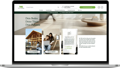 TWG – Interaktive Website für Ausstellung & Bemusterung - Webanwendung