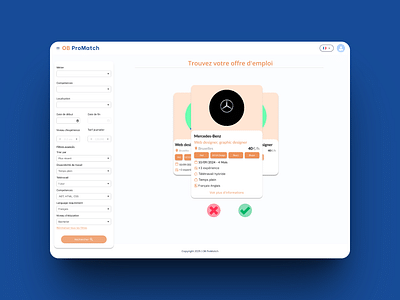 OB ProMatch : Application web et mobile - Product Management