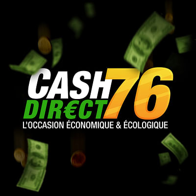 Refonte de l'identité visuelle de Cash Direct 76 - Branding y posicionamiento de marca