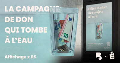 LA CAMPAGNE DE DON QUI TOMBE À L'EAU : Blutopia X Étendard - Advertising