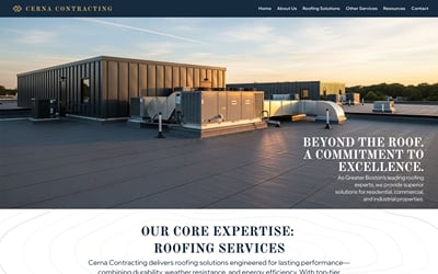 Cerna Contracting · Rebrand y sitio web - Branding y posicionamiento de marca