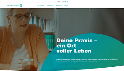 Digitaler Wegweiser für angehende Praxisinhaber - Webseitengestaltung