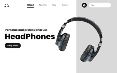P2P Headphones Website - Création de site internet
