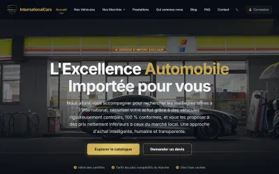 International Cars — plateforme d'import de véhicules premium - Web Application