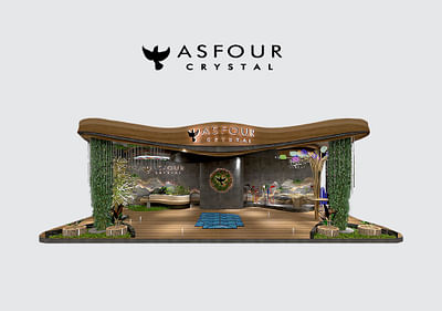 Asfour Crystal Booth Design - 3D