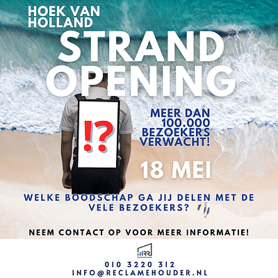 Opening Hoek van Holland Strandfeest - Advertising