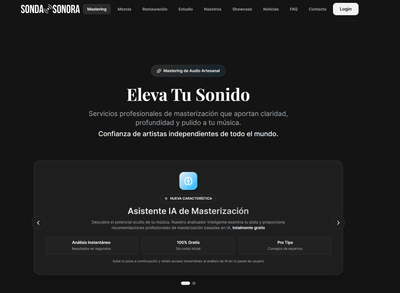 Aplicación Web de Sonda Sonora con IA - Webanwendung