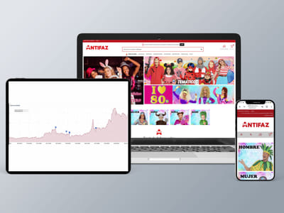 e-commerce de tienda disfraces: desarrollo y SEO - E-commerce
