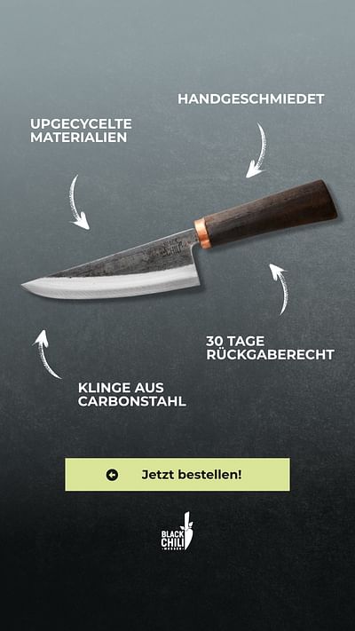 Performance Marketing für Black Chili Messer - E-Commerce