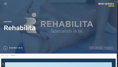 Rehabilita: sito e identità per centro di riabilitazione - Creazione di siti web