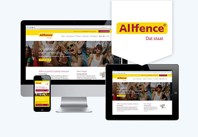 Website en marketing strategie Allfence - Application web