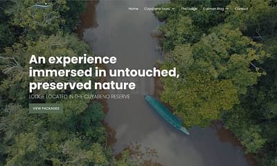 Diseño web Caimán Eco Lodge - Website Creatie