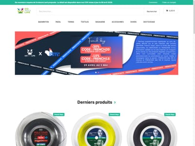 GoIntoLife — E-commerce Sylius dédié au badminton - E-commerce