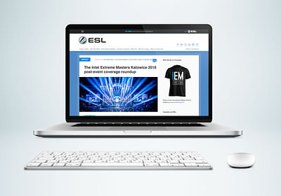 Projekt / ESL GAMING WEBSITE - Innovación