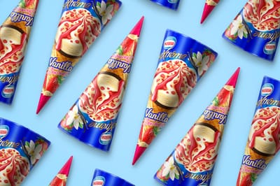 Nestle Ice Cream - Extreme Vanilla Strawberry - Branding & Positionering
