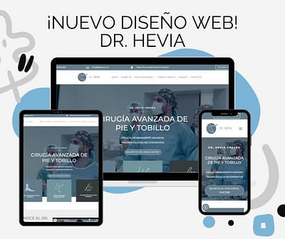 DISEÑO WEB DR HEVIA - Diseño Gráfico