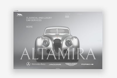 Altamira Luxury Cars Website - Grafikdesign