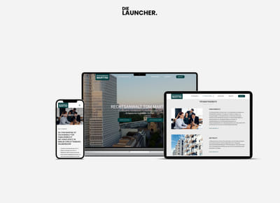 Website für Rechtsanwalt Tom Martini - Creación de Sitios Web